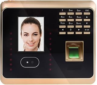 Attendance Machine, UF100 Face Recognition Time Attendance Machine With WIFI Fingerprint Reader TCP/IP Clock LCD Screen Attendance Controller (Color : UF100, Size : 1)