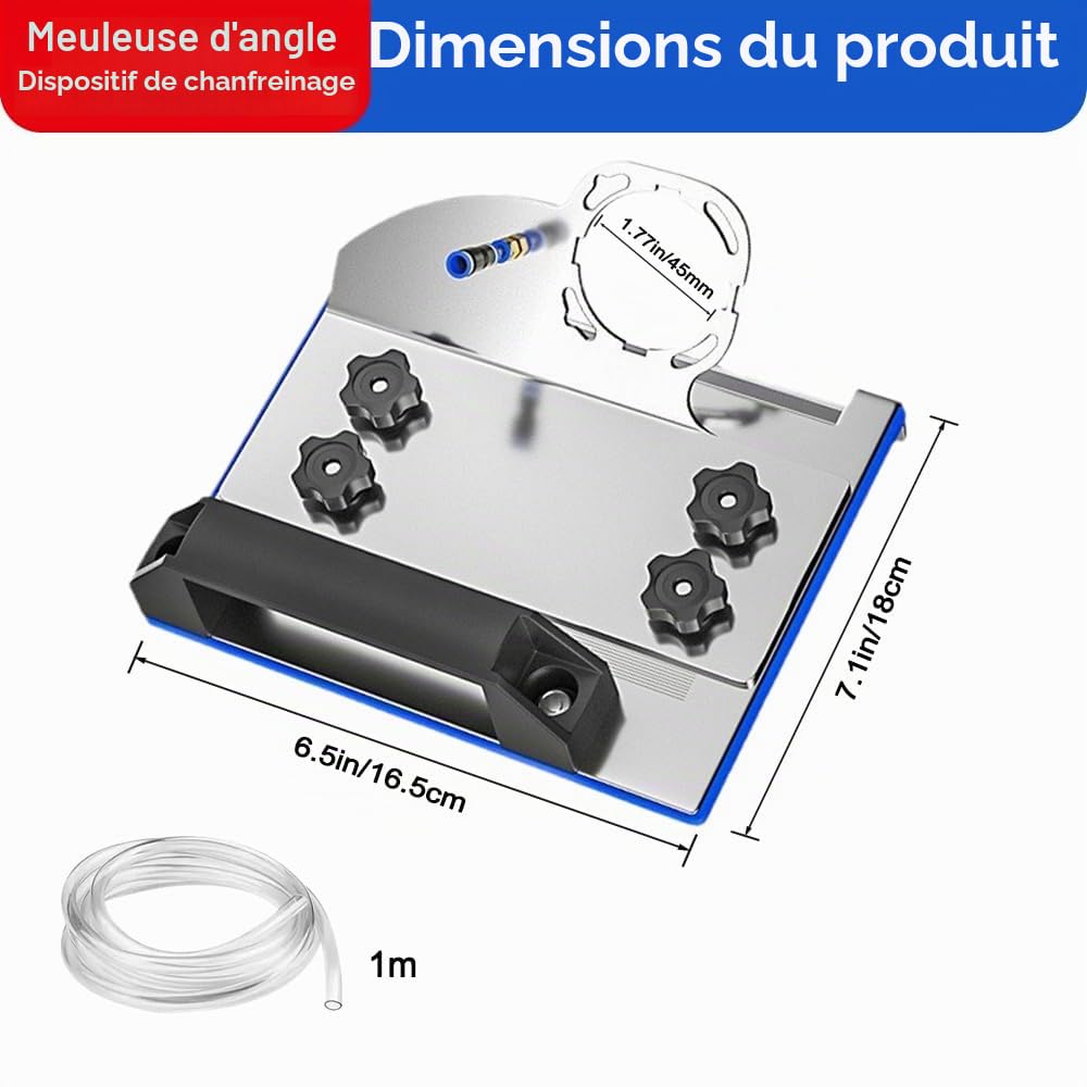 Support pour Meuleuse d'angle - Coupe Carrelage 45 Degres de Type 100 Support pour Meuleuse Angle 45 Degré Coupe Carrelage Tuyau d'Eau de 1m