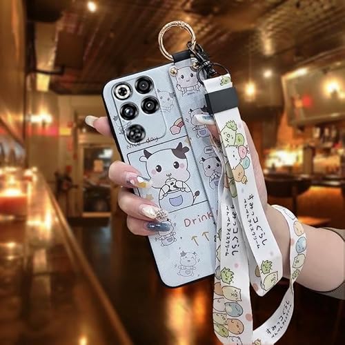 Phone Case Compatible with ZTE Nubia RedMagic11 Pro/11Pro+, Silicone Soft case Kickstand Phone Holder Wristband Ring Dirt-resist