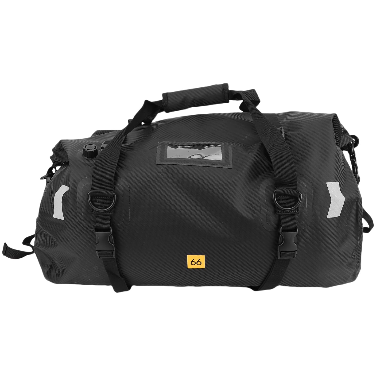 Aoresac Torba na Bagażnik Motocykla materiał powierzchniowy. Przestronne Miejsce do Przechowywania na wycieczki. PVC 40L (66L)