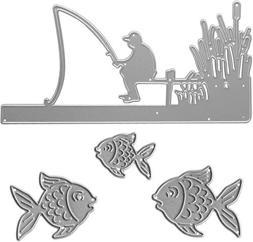 Vista 8 de Hying Troqueles de metal de animales marinos y estrellas de mar para hacer tarjetas, caracola, cangrejo de coral, troqueles de caballito de mar