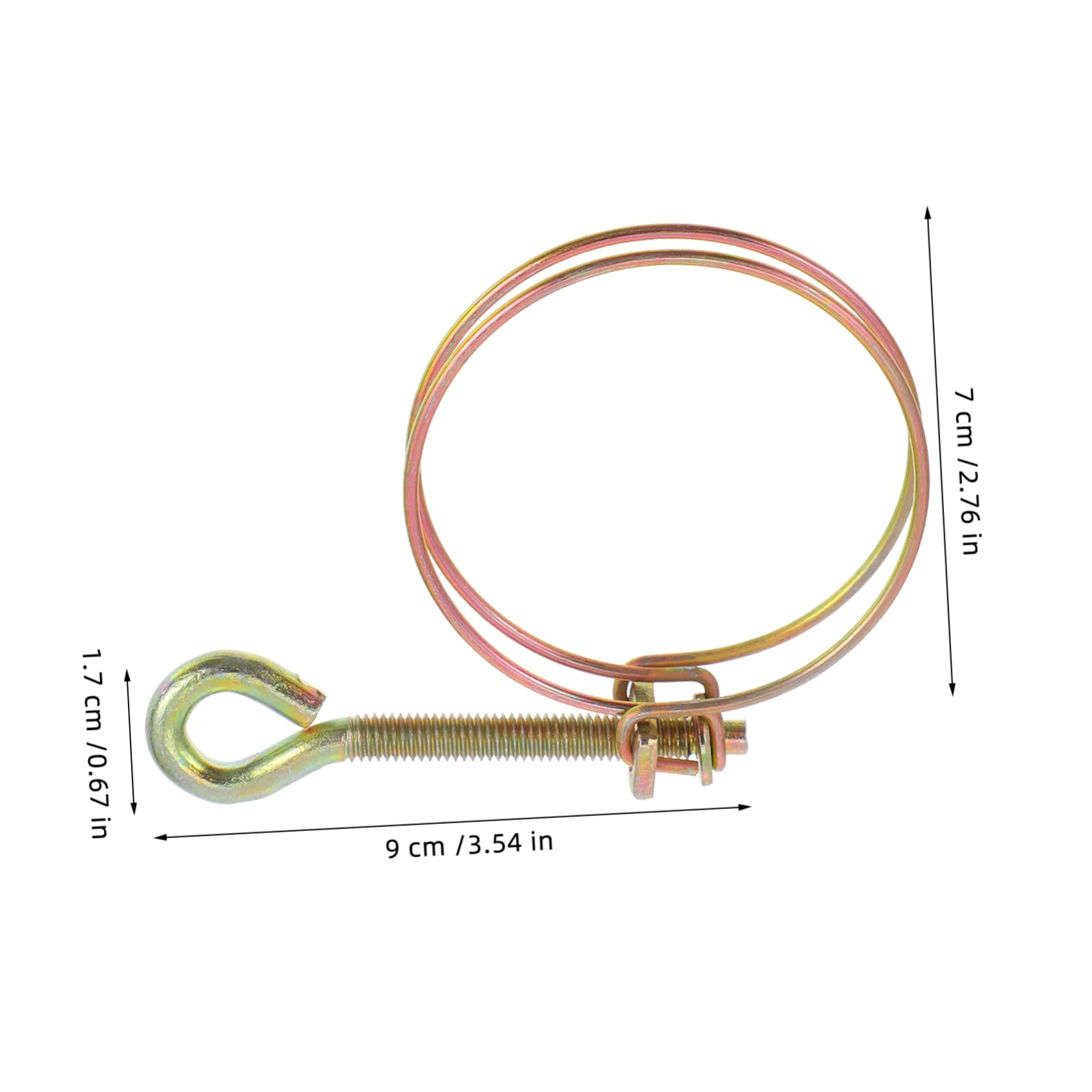 SOLUSTRE 12pcs Air Hose Replacement Clamps Clamp Fasteners Air Tube Fixators Home Accessory Duct Clamps Water Pipe Fastening Clip