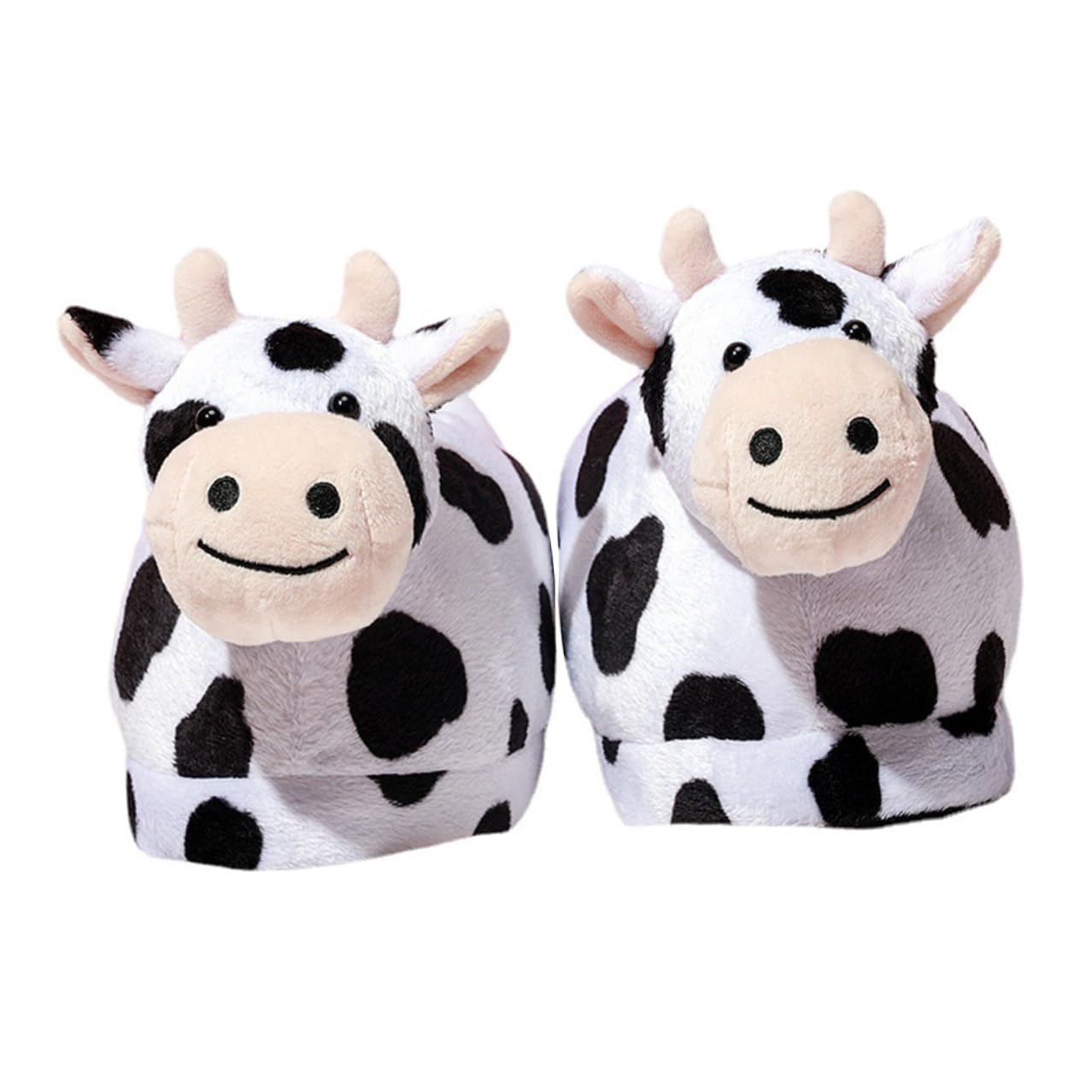 minkissy Pantofole Calde Donna Invernali in Cotone, Antiscivolo, Bianche