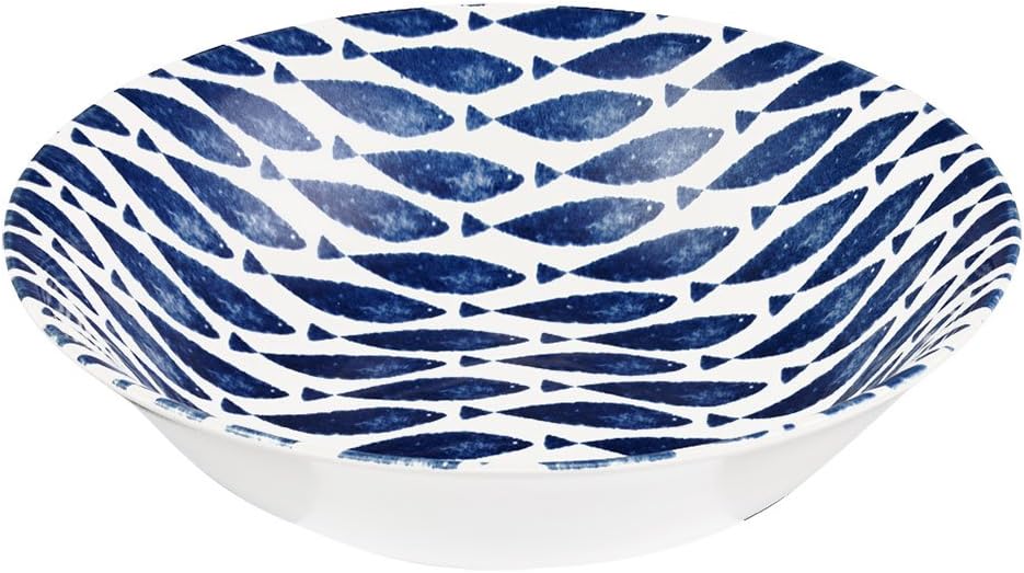 Couture SIENI, FISHIE ON A DISHIE Salad Bowl 24.5CM, Ceramic, Multi-Colour