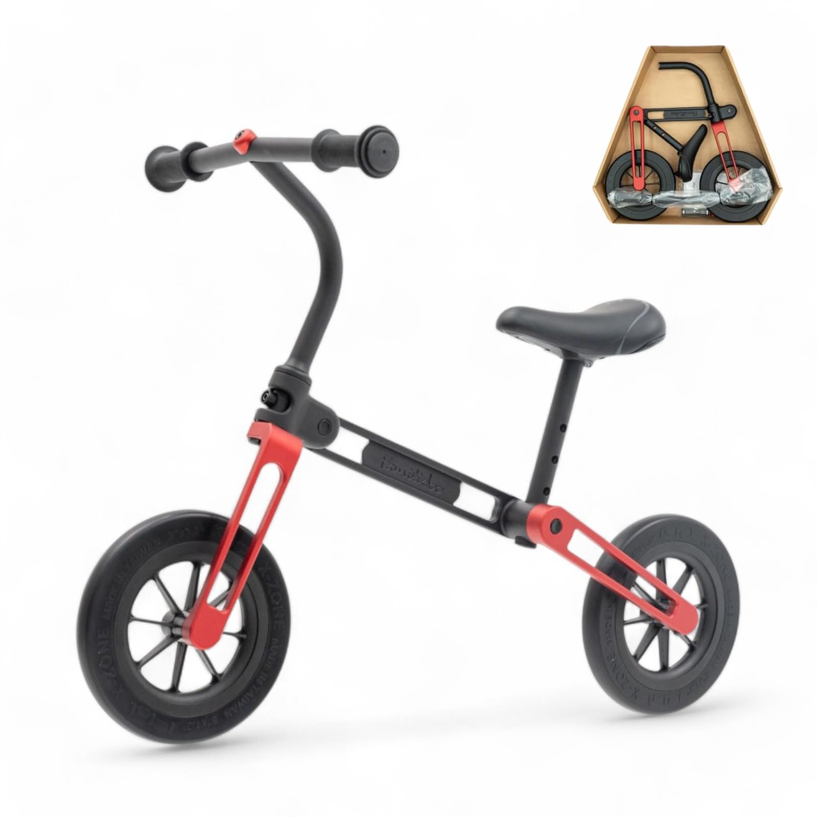 FAMILIDOO Balance Bike X-Mini – Lightweight Aluminum Bike for Kids Ages 2–5 – Adjustable Frame, Seat & Handlebar – Flat-Free PU Tires – Includes Assembly Tool