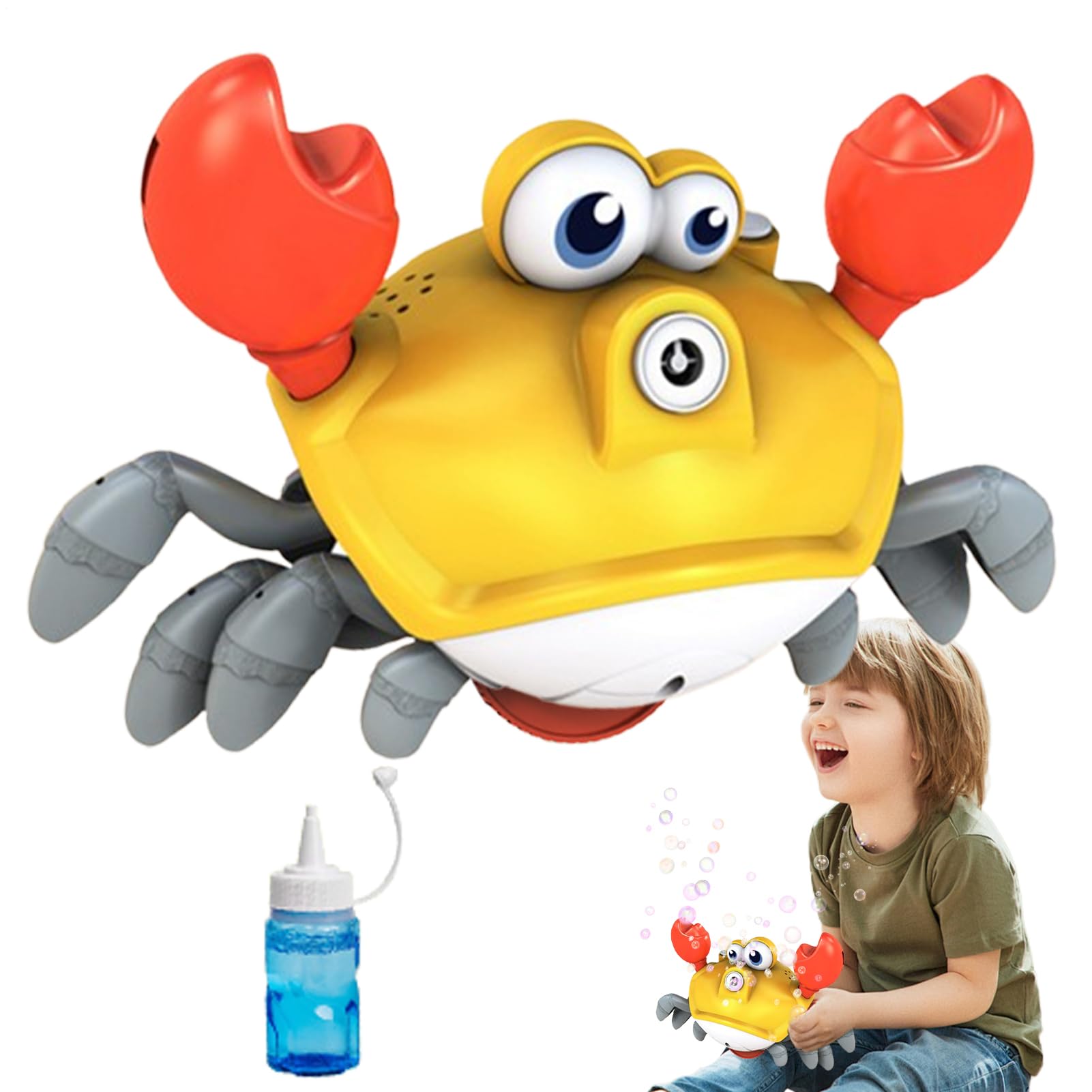 Máquina de Burbujas para Niños - Automático con Movimiento y Luz | Interactivo con Luces y Música para Exteriores