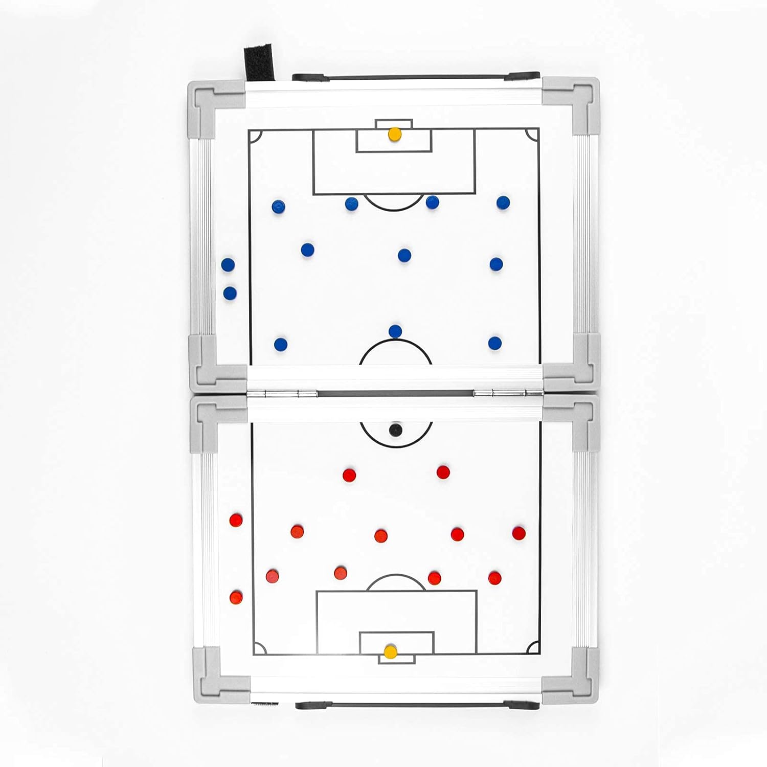 Soccer Innovations Hinged Magnetic Tactic Coaching Board, Extremely Portable Dry Erase White Board for Soccer Coaches of All Levels to Perform Tactical Analysis.