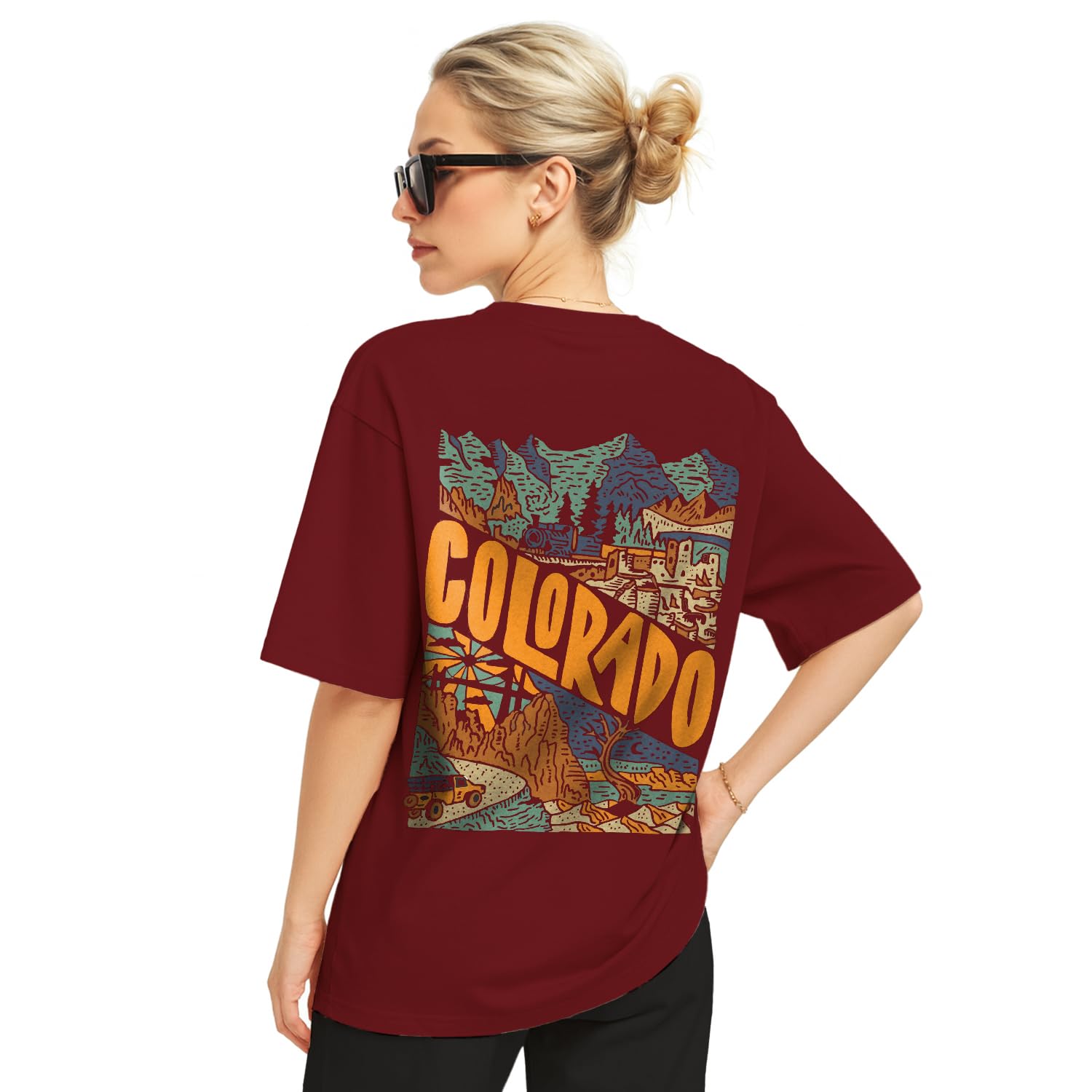 nobero Women's Graphic Print Oversized Fit T-Shirt-picture-13