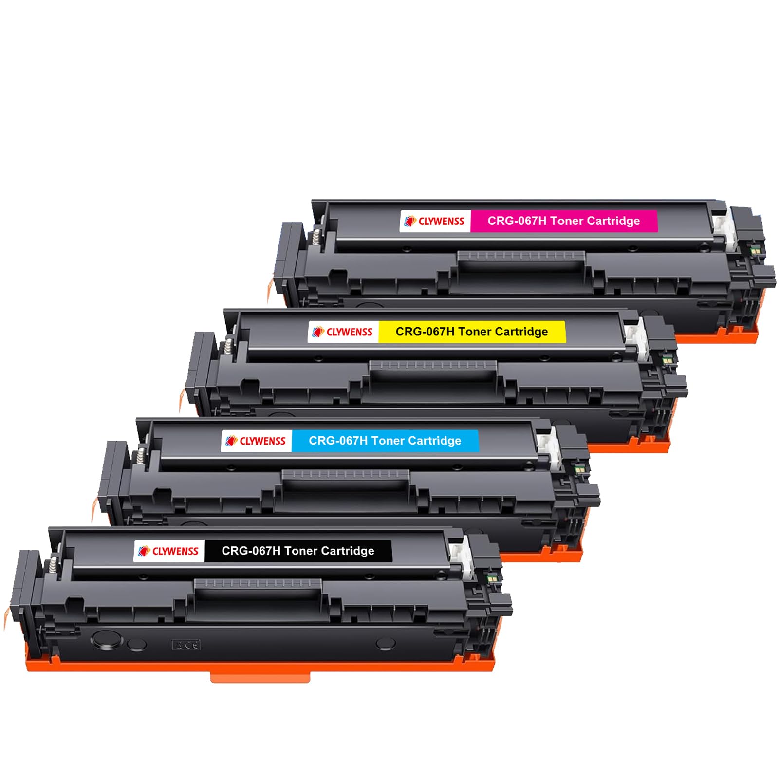 CRG-067H 067H 067 H Toner con chip, compatibile con Canon i-SENSYS MF655Cdw MF657Cdw LBP631Cw LBP633Cdw MF651Cw MF655Cw MF657Cw MF655 MF657 MF651 LBP631 Cartuccia (Nero Ciano Magenta Giallo)