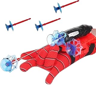 Spiderman Gloves Spiderman Shooter Web Shooter Spiderman Supplies Spiderman Children'S Plastic Role-Play Launcher Gloves Hero Movie Launcher With Wrist Toy Set Children'S Fun Toys Wrist Launcher