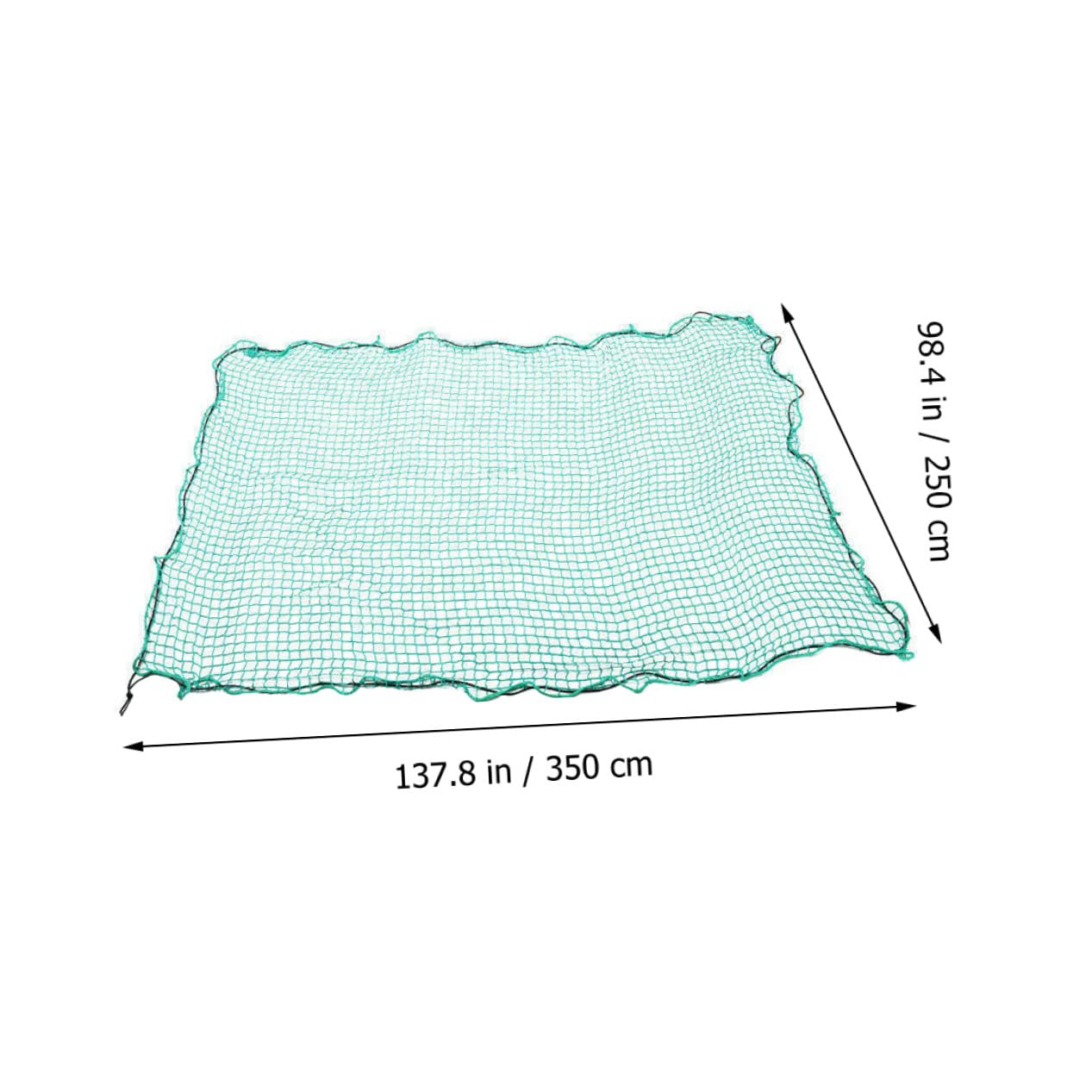 Levemolo Rete di Carico per Cassone Camion in Nylon Copertura Estensibile Cinghie Elastiche e 15 Ganci Rete Anticaduta per Pick-Up 2,5 * 3,5M Protegge da Intemperie