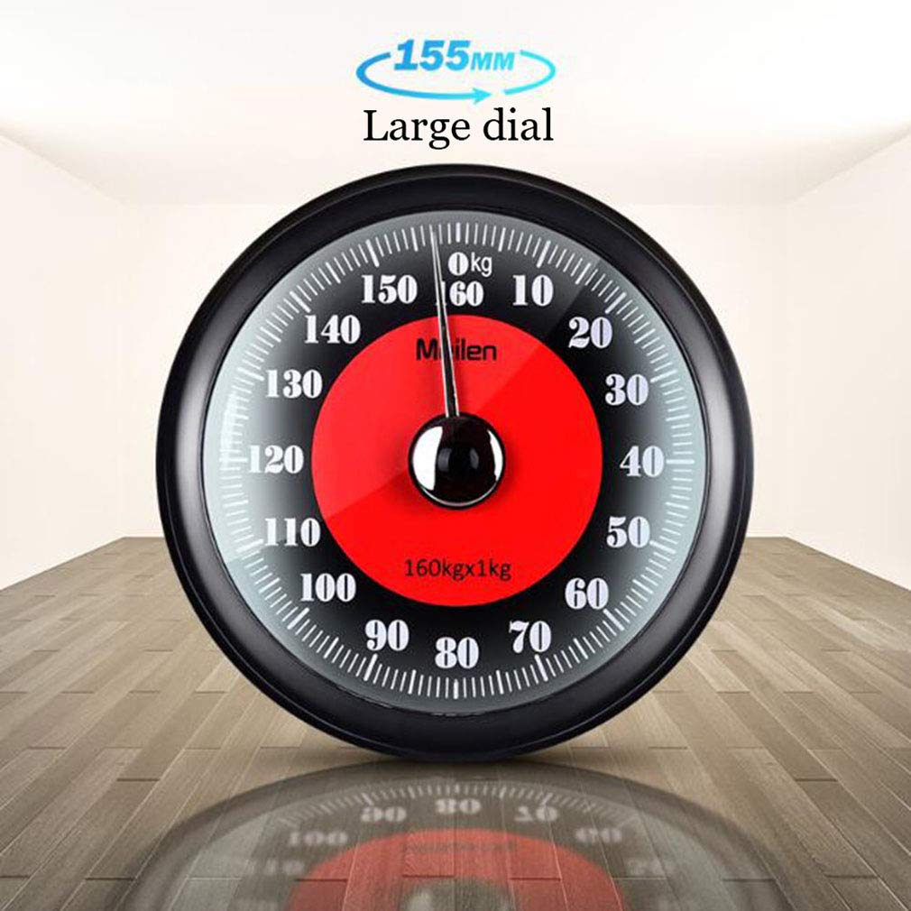 DWZF Household Body Weight Mechanical Scales, Healthy and Precision Bathroom Scales, Easy to Read, Secure Non-Slip Platform, Gym/Bathroom/Hotel