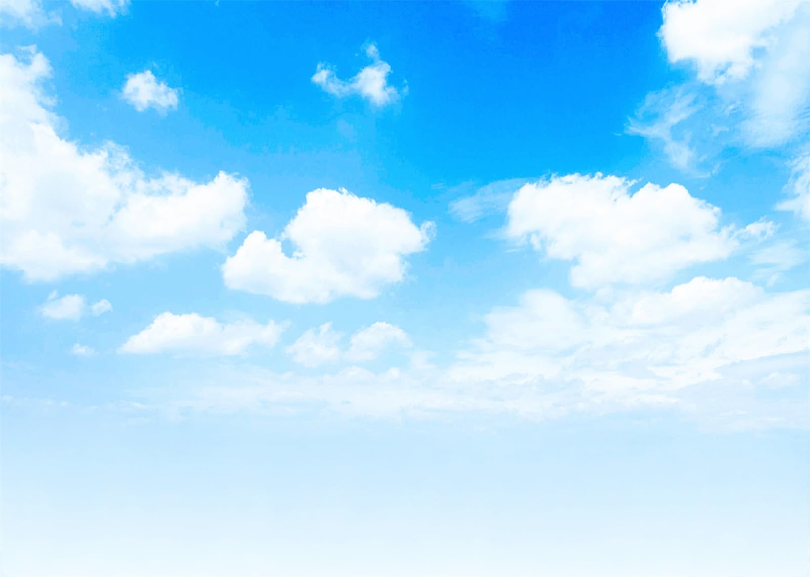 5x5FT Ciel Bleu Nuages Blancs Fond Photo
