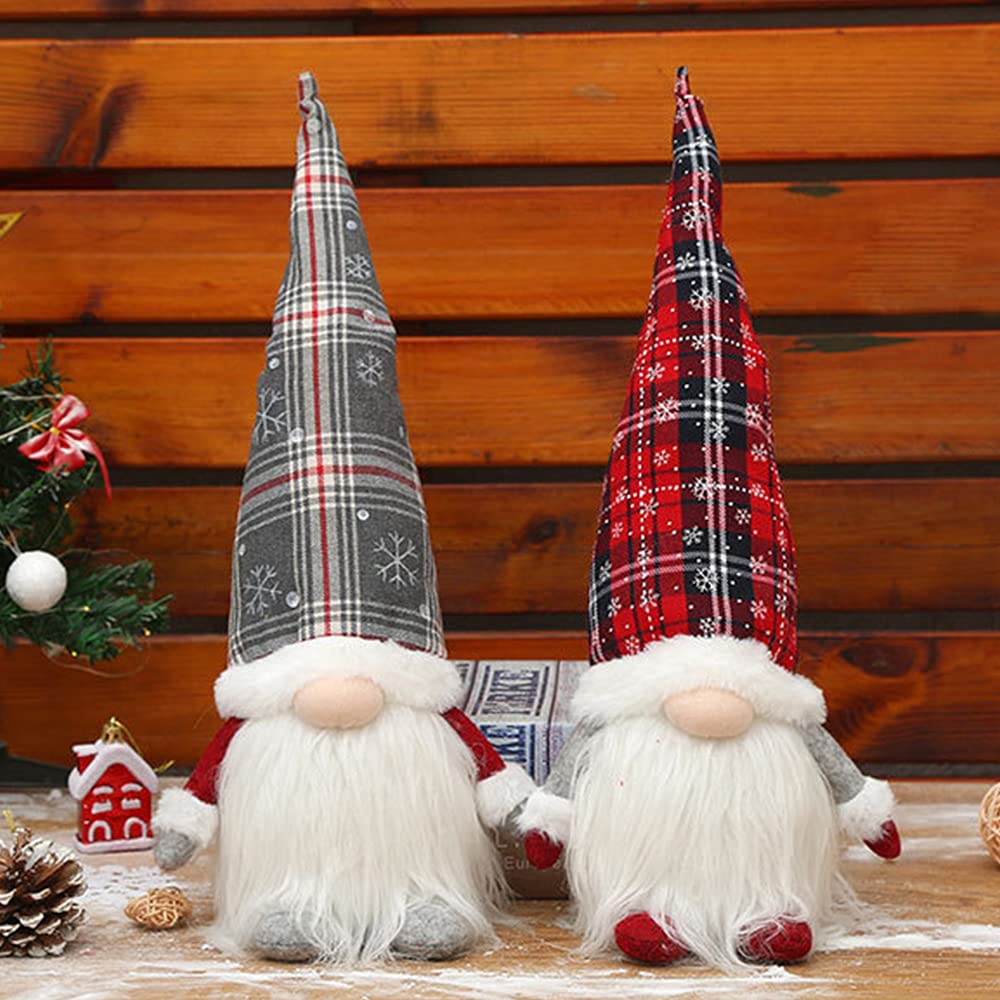 2 Pezzi Gnomo Natale Con LED, Gnomi Natalizi Luminosi Tomte, Accessori