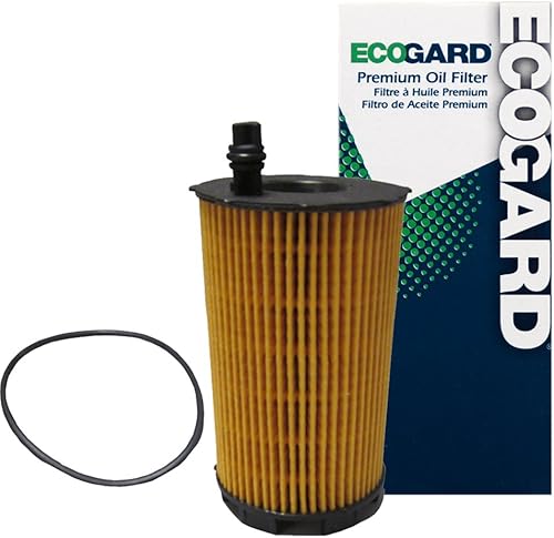 ECOGARD Filtro de aceite de motor X5843 Premium Cartucho para aceite convencional compatible con Audi A8 Quattro 4.2L 2007-2012, S5 4.2L 2008-2012,
