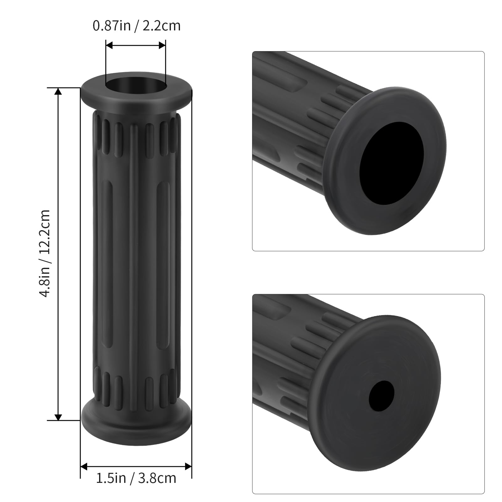 Red Odi Grips M MATI Handlebar Grip For Polaris Big Boss