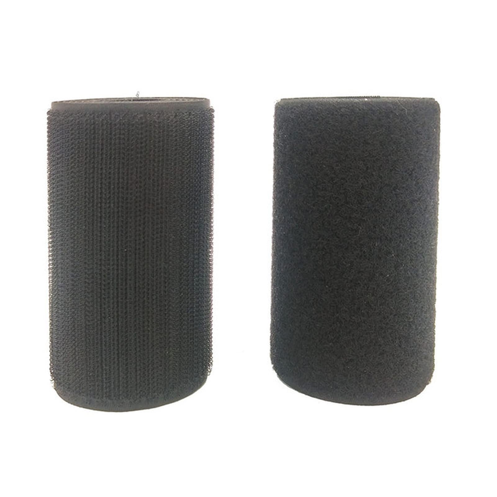 10cm width/1meter length nylon fastener tape no adhesive sewing magic loop hook sticker strip clothing stick tape(Noir)