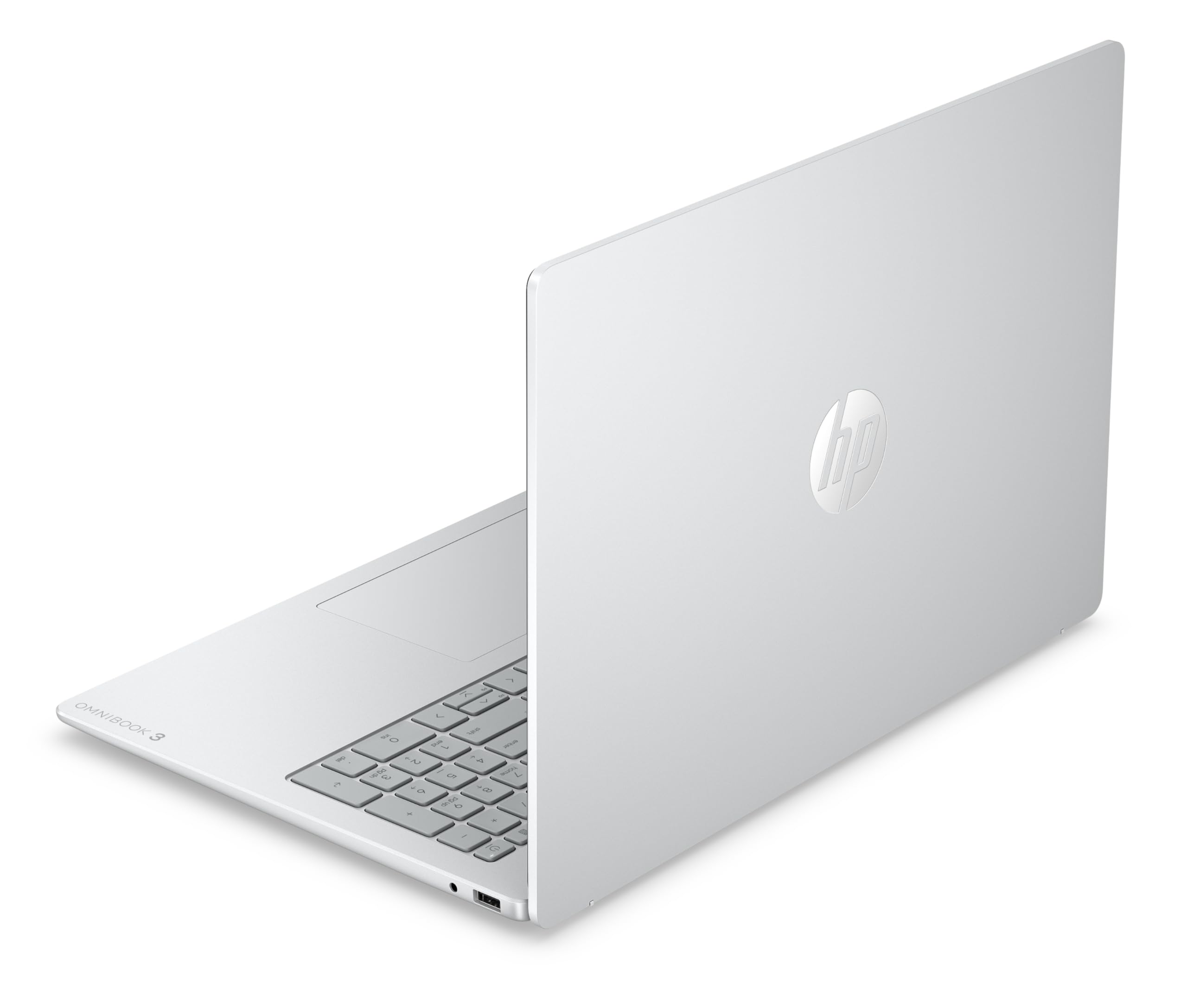 HP OmniBook 3 16-bu0025nfx Ordinateur Portable 16" 2K IPS, PC Portable (Intel Core 5-120U, RAM 8 Go, SSD 256 Go, Intel Graphics, Windows 11), Laptop Argent, Clavier AZERTY