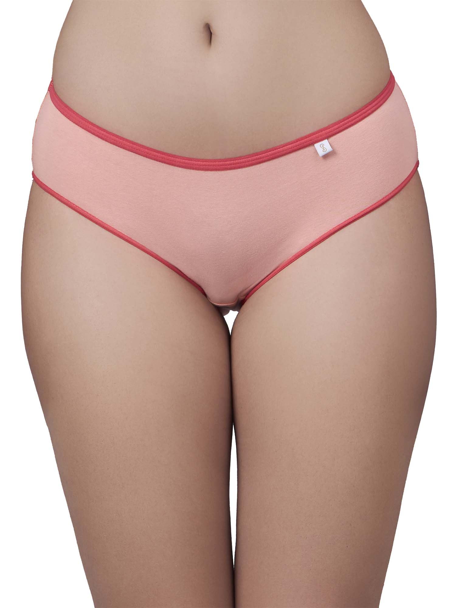 inner sense Bamboo Bikini Panty for Women, Peachy Pink, Size L-picture-23