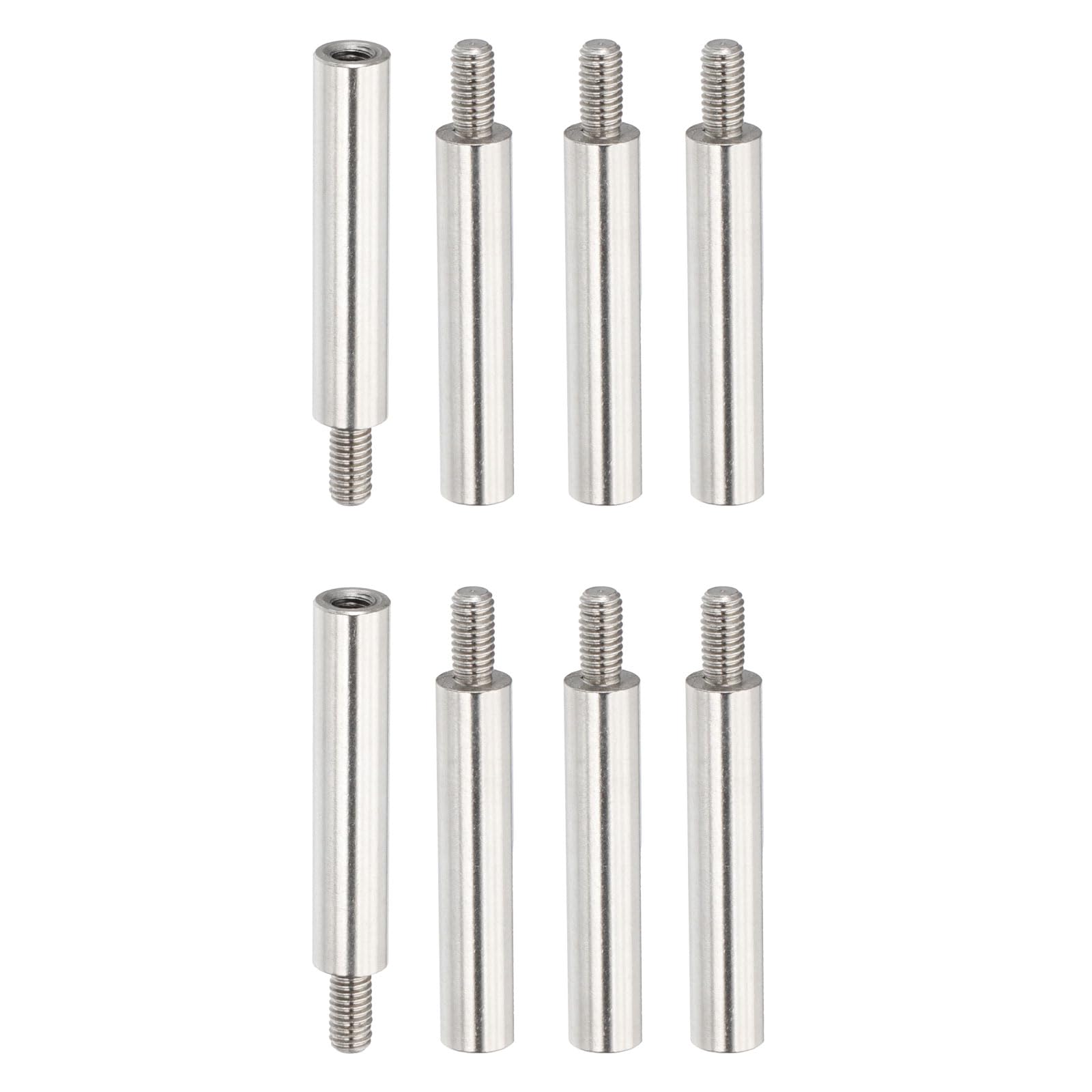 PATIKIL 8 Pcs M3x25+6mm Stainless Steel Standoff Extension Posts Screws,Metric Male Female Thread Adapters Spacer for PCB,Quadcopter Drone,Computer & Circuit Board Assortment Kit