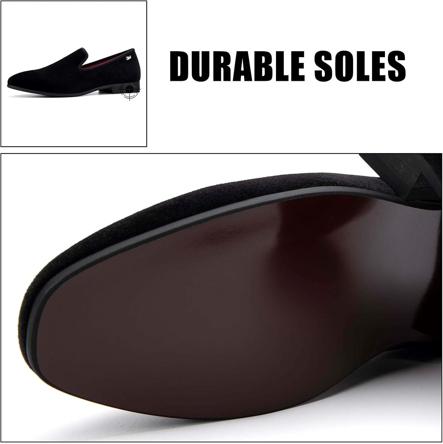 JITAI Men Loafers Slip-On Shoes for Men Fashion Dress Shoes Tuxedo Shoes - Image 6