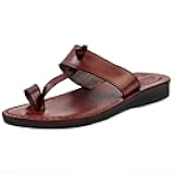 Men/Women Biblical Jesus Leather Sandals/Slides From Jerusalem (Nazareth Style)