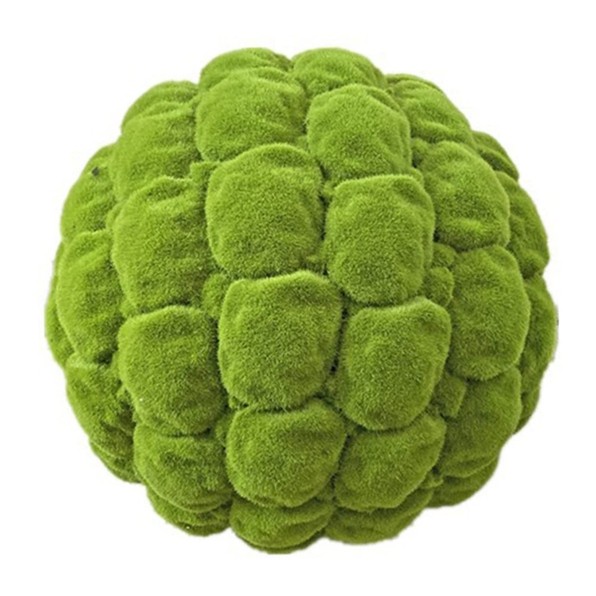 LIFKOME 1Pc Artificial Moss Ball Green Faux Moss Rock for Crafts Micro Landscape Decor and Landscape Crafting Supply for Fairy Gardens and Home Decoration