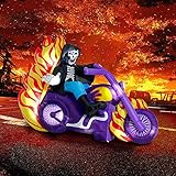 GOOSH Outdoor Halloween Decorations Blow up Yard Outdoor Decorations Grim Reaper on Motorcycle 6ft Long Halloween Inflatables