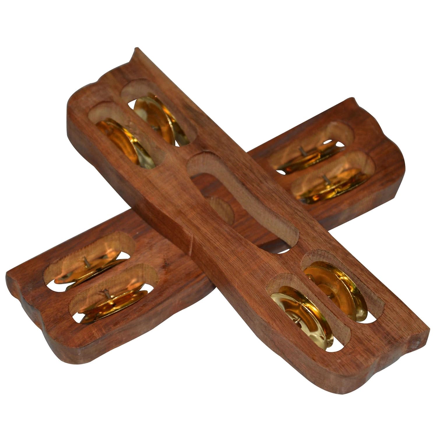 Kartal-Paar aus Holz, indische Musik-Hand, Percussion-Instrument, Handbecken, 1 Paar