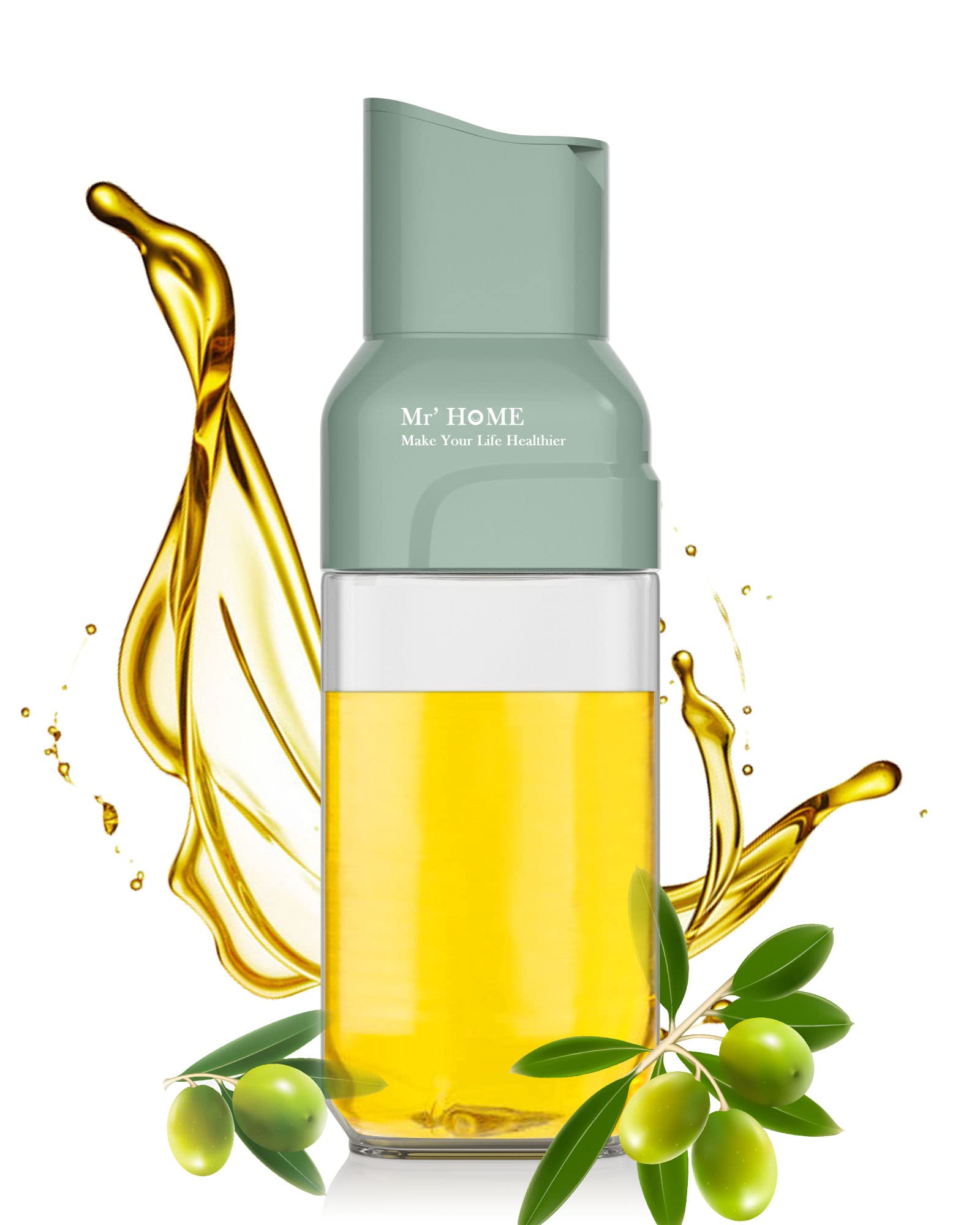 Buy AYOTEE Auto Flip Oil Dispenser Bottle,550ml 18.6 OZ Glass Cooking