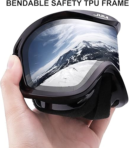 Miniatura 5 de Juli - Gafas protectoras para hombres, mujeres y jóvenes, para esquí, snowboard, patinaje y vehículos de nieve Zafiro blanco y morado ártico (VLT