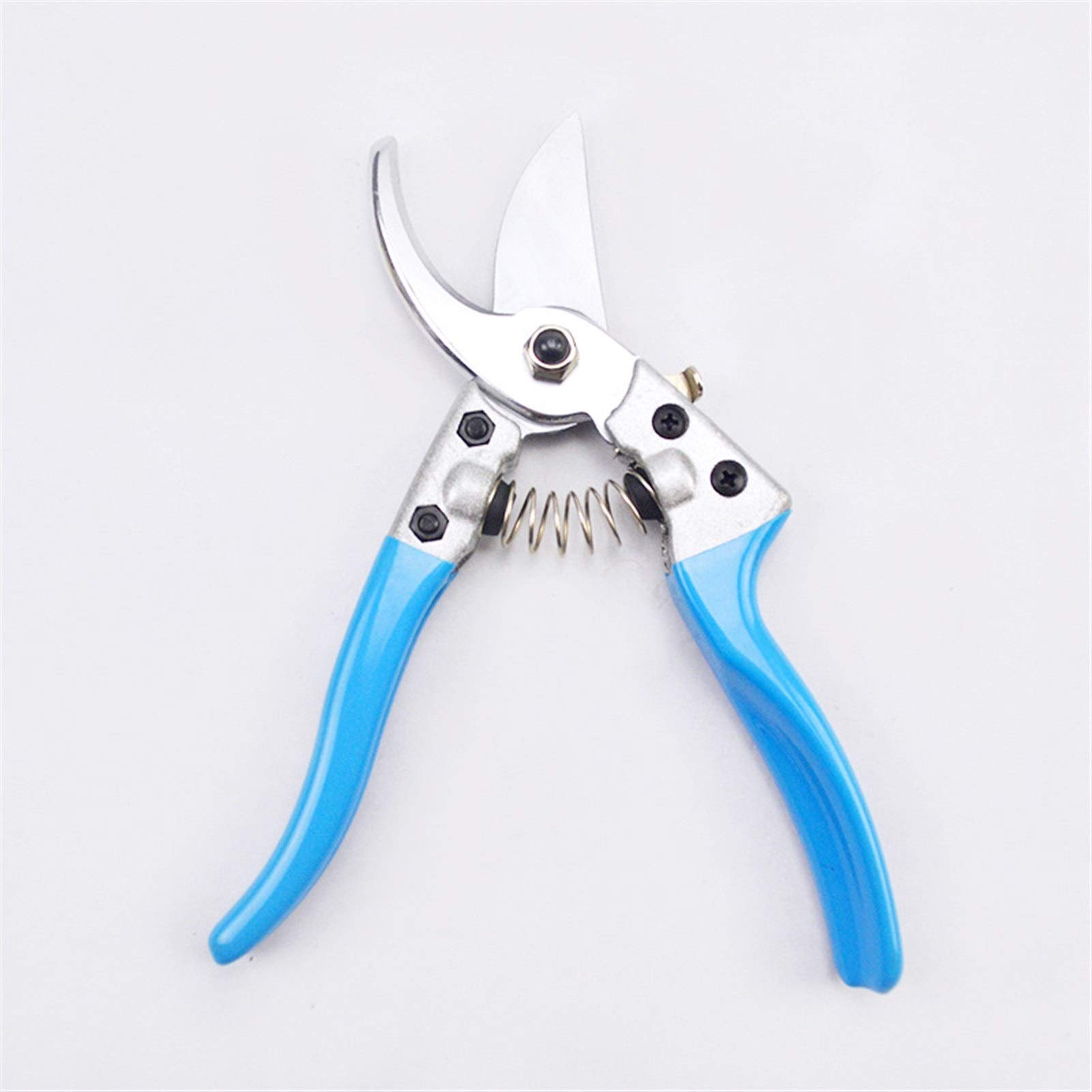 Gartenschere für die Gartenarbeit, arbeitssparende Gartenschere, Blumenschere, ergonomische Obstzweigschere für Obst, Gemüse, Pflanzen, Gartenwerkzeug, Rot (Blau)