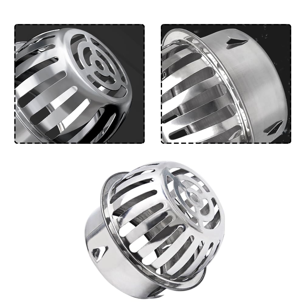 PATIKIL Filtro Grondaie Cupola, Set 2 Filtri Acciaio Inossidabile 304