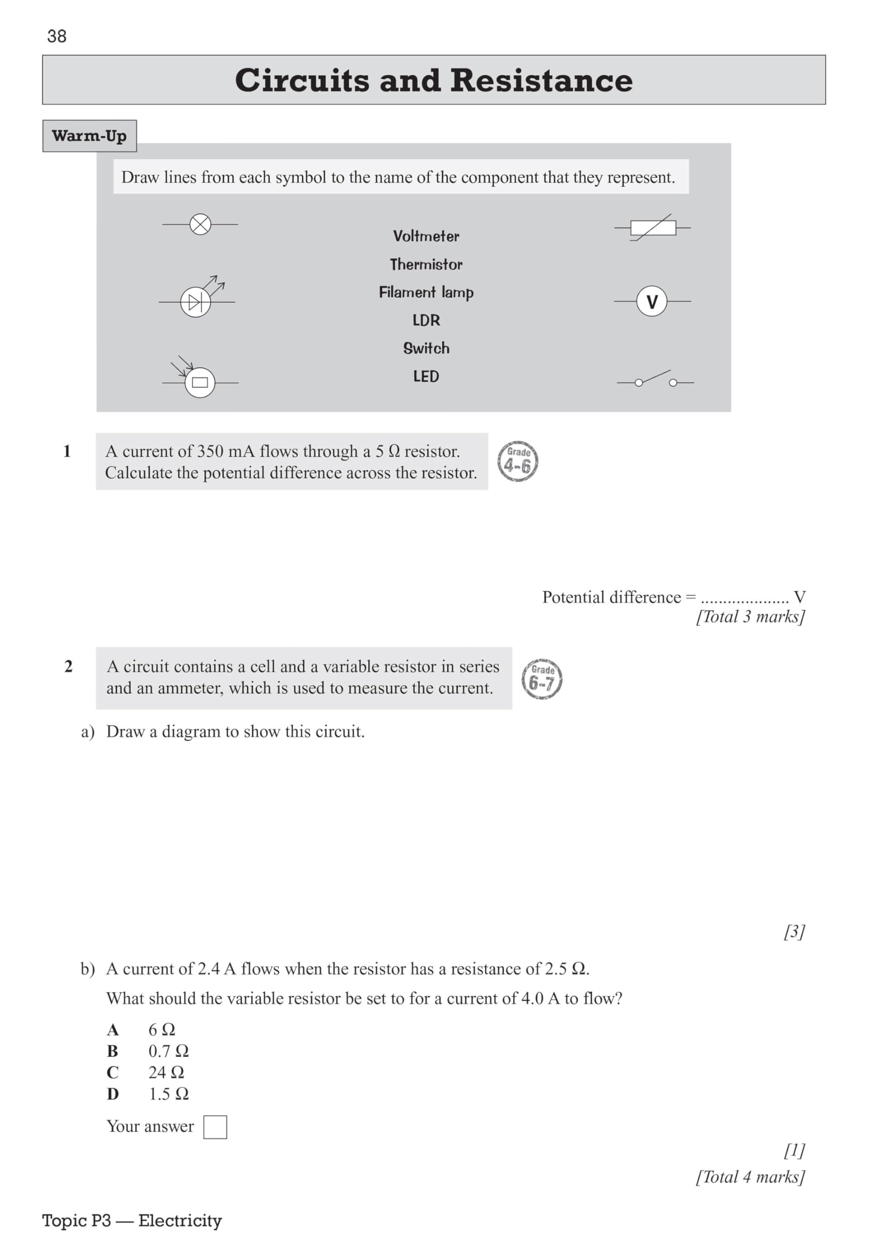 Grade 9 1 GCSE Phys OCR Gate Exam Wrkbk - Image 8
