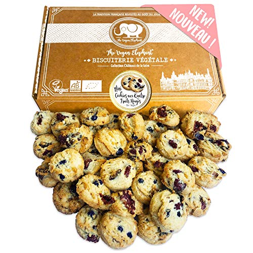 Vegan Mini Cookies Bio Kekse: 4 rote Früchte Kekse, handwerkliche Herstellung in Frankreich. 300g Cover