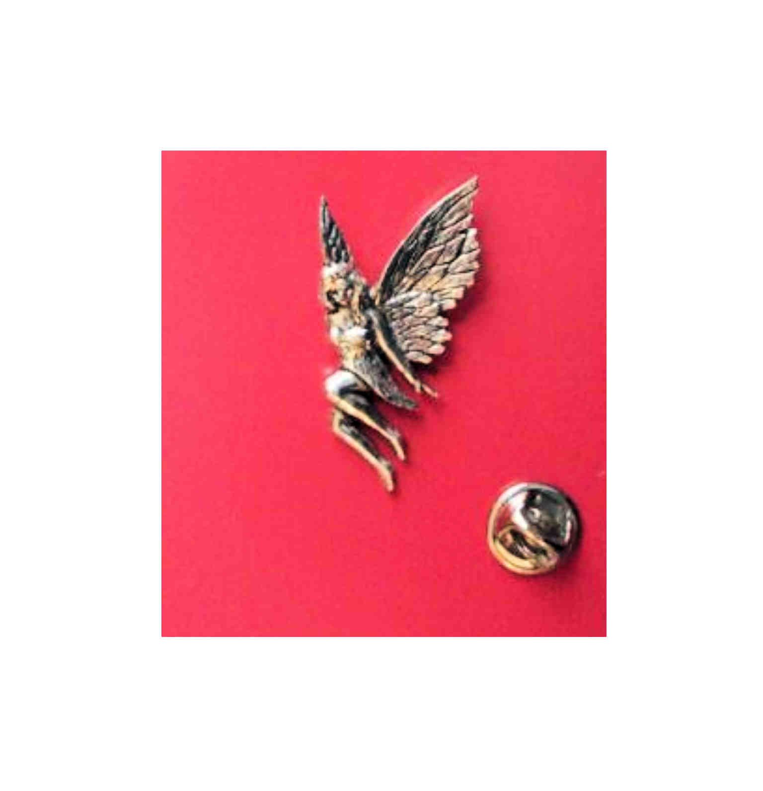fairy English Pewter Lapel /tie Pin Badge 3d effect with clip on rear of badge.