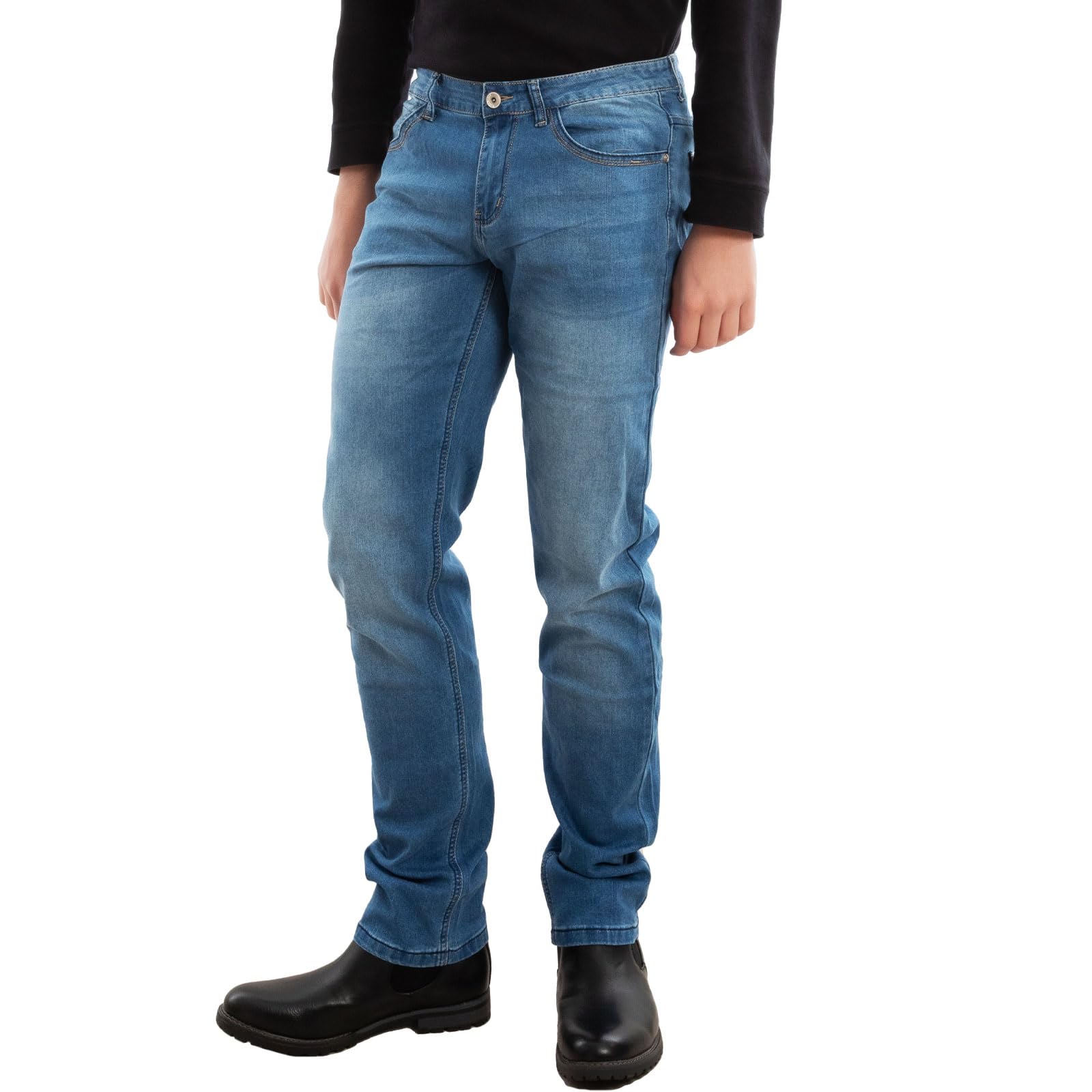 Toocool - Vaqueros de Corte Regular para Hombre, Pantalones Hombres de Algodón, Vaqueros de Cintura Media, Jeans Tejanos Hombre LE-2487