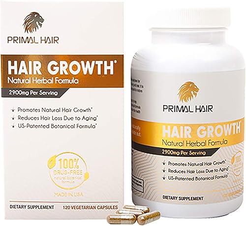 Miniatura 6 de PRIMAL HAIR  Tratamiento para el crecimiento del cabello y la pérdida de cabello suplemento para adelgazar el cabello fórmula patentada clínicamente