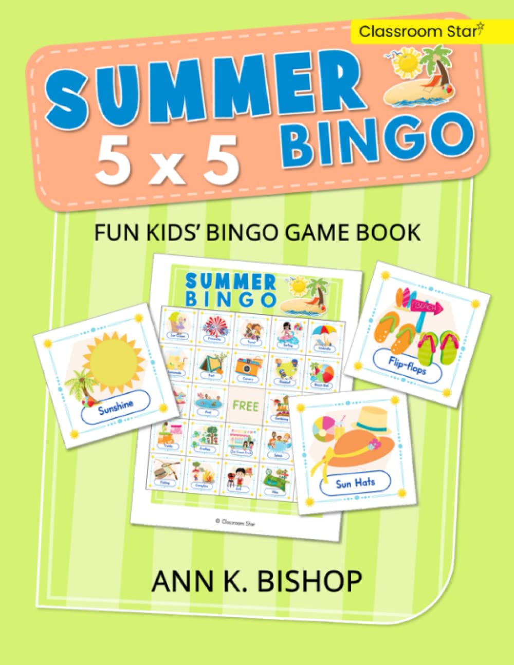 Summer Bingo: 5 x 5, Fun Kids' Bingo Game and Activity Book
