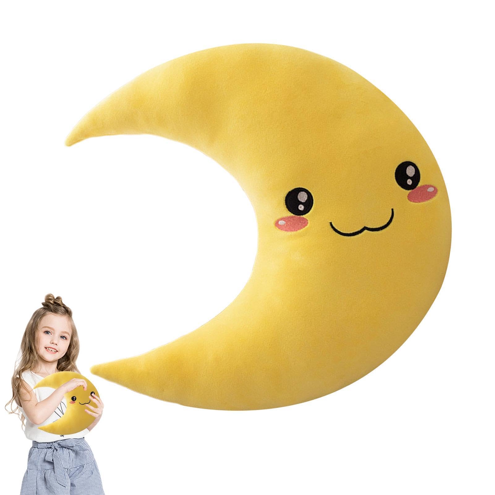 Cuscino a forma di luna, morbido, cuscino decorativo per divano, letto