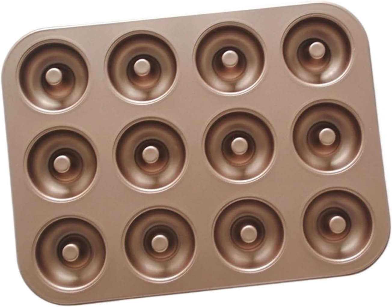 12-Cavity Non-Stick Carbon Steel Donut Cake Mold Pan