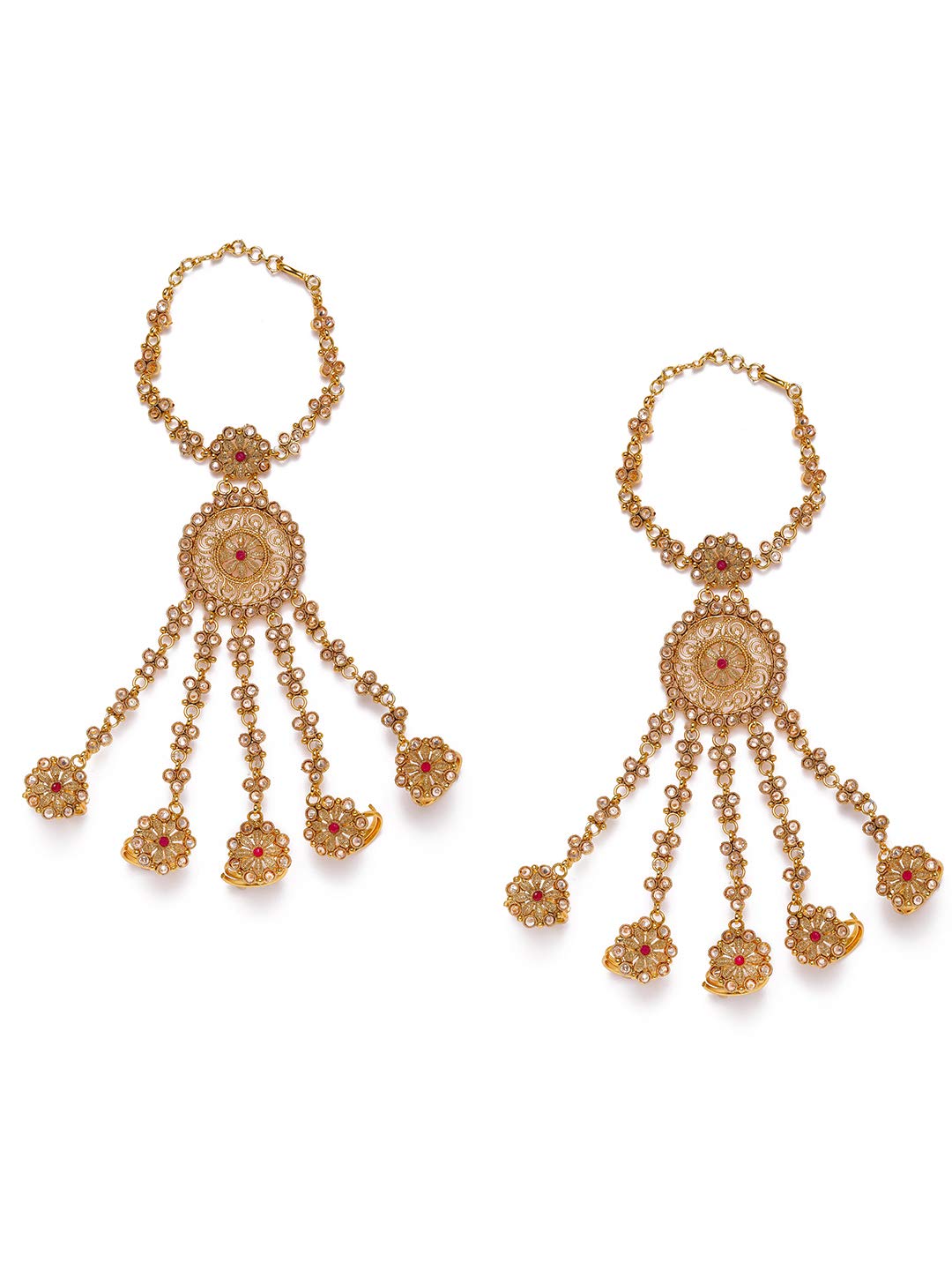 See full amazon price history chart for AccessHer Gold Plated Embellished Kundan Studded Moti Multi Ring Bracelets Hathphool Hand Harness Finger Ring Bracelets for Women and Girls | Gifting for karwachauth | Bridal Jewellery | AccessHer Gold Plated Embellished Kundan Studded Moti Multi Ring Bracelets Hathphool Hand Harness Finger Ring Bracelets for Women and Girls | Gifting for karwachauth | Bridal Jewellery | (B08KW2GC9V) Amazon Price History, Amazon Price Tracker