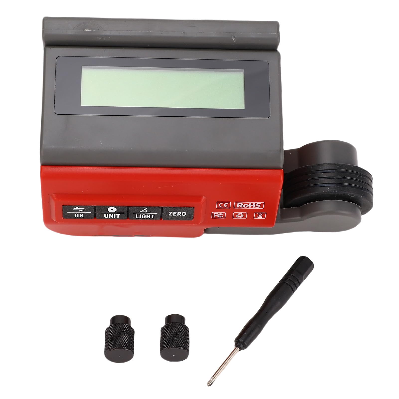 Generic Troncatrice Strumento di Misurazione Calibro 0 99Mm Morsetto Telemetro Digitale per Profili in Legno e Alluminio, Display LCD Strumento di Misurazione della Lunghezza per Macchine da Taglio