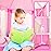 wilwolfer Princess Tent for Girls with Large Star Lights, Kids Play Tent Large Space Playhouse for Children Indoor Games, Gift Toy for Kids Girls & Boys
