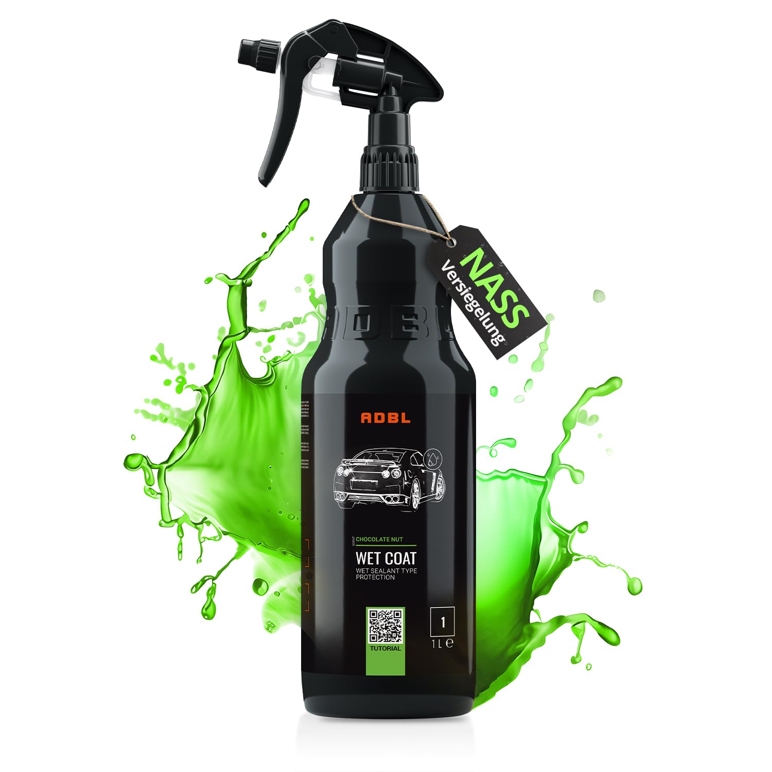ADBL Wet Coat (1L) Premium Nassversiegelung & Sprühversiegelung mit Abperl-Effekt - Sprühwachs für langanhaltenden Lackschutz & Glanz - Auto Lackversiegelung - für alle Lackarten
