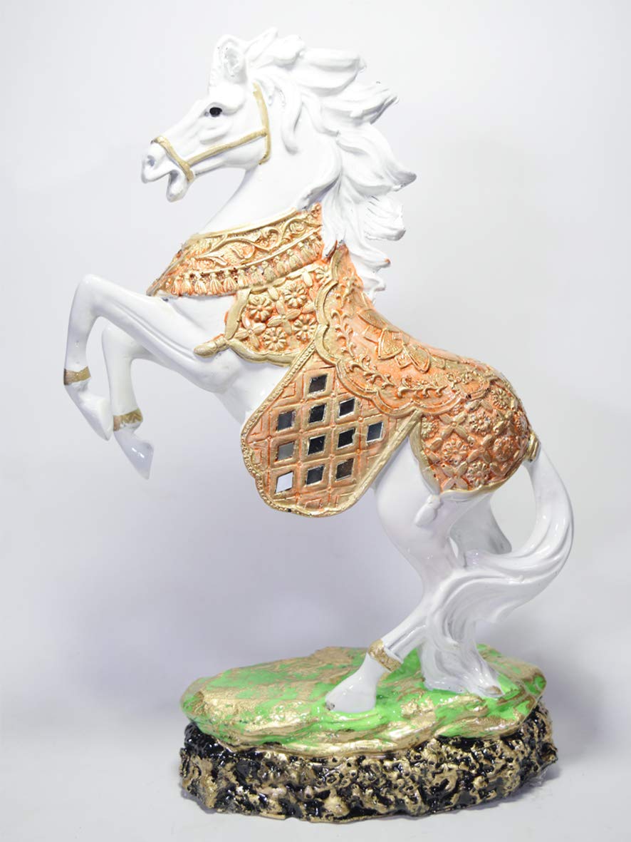 Golden Horse Statue - Wealth & Success Decor -10