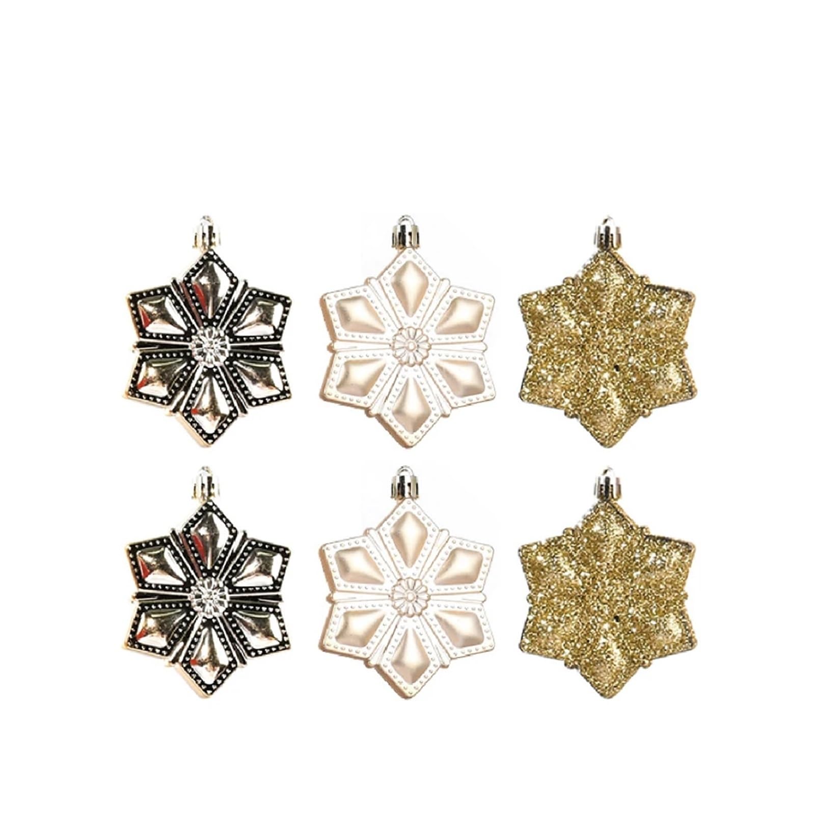 Palline di Natale, 6 pezzi/set Albero di Natale di Natale Palla d'oro Palla di Natale dorata Capodanno Natale Decora Ornamento per feste Decorazione Pendenti per albero di Natale (dimensioni 6 cm 6