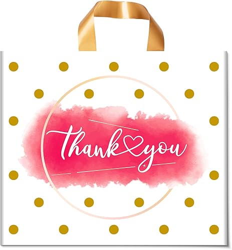 Miniatura 8 de Bolsas de agradecimiento extragruesas bolsas de boutique bolsas de agradecimiento rosas para negocios pequeños bolsas de plástico a granel bolsas de