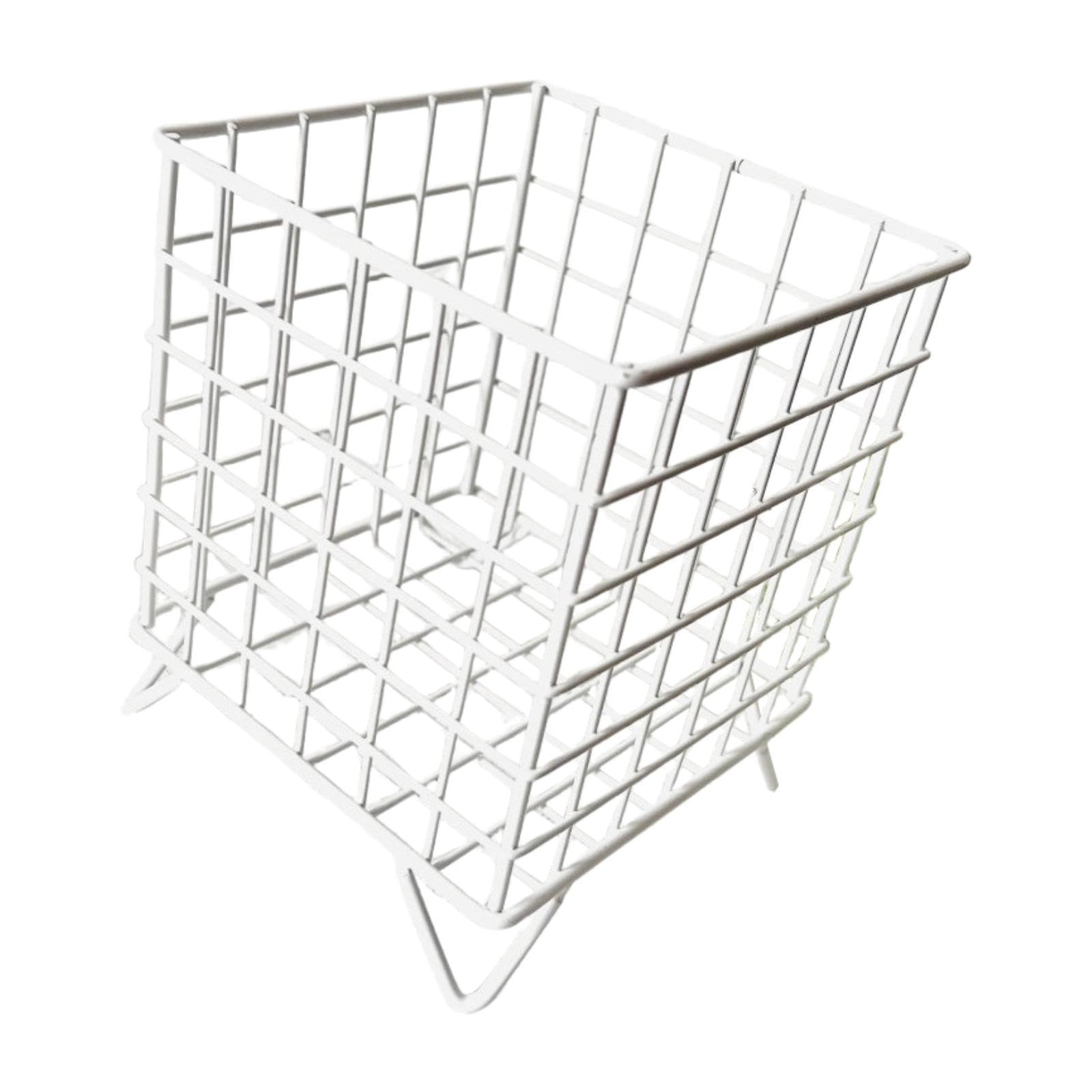 BNF® Iron Storage Basket Desk Organizer for Bathroom Office Supplies Vanity Table White|Home & Garden |Household Supplies & Cleaning|Home Organization|Storage Boxes 3