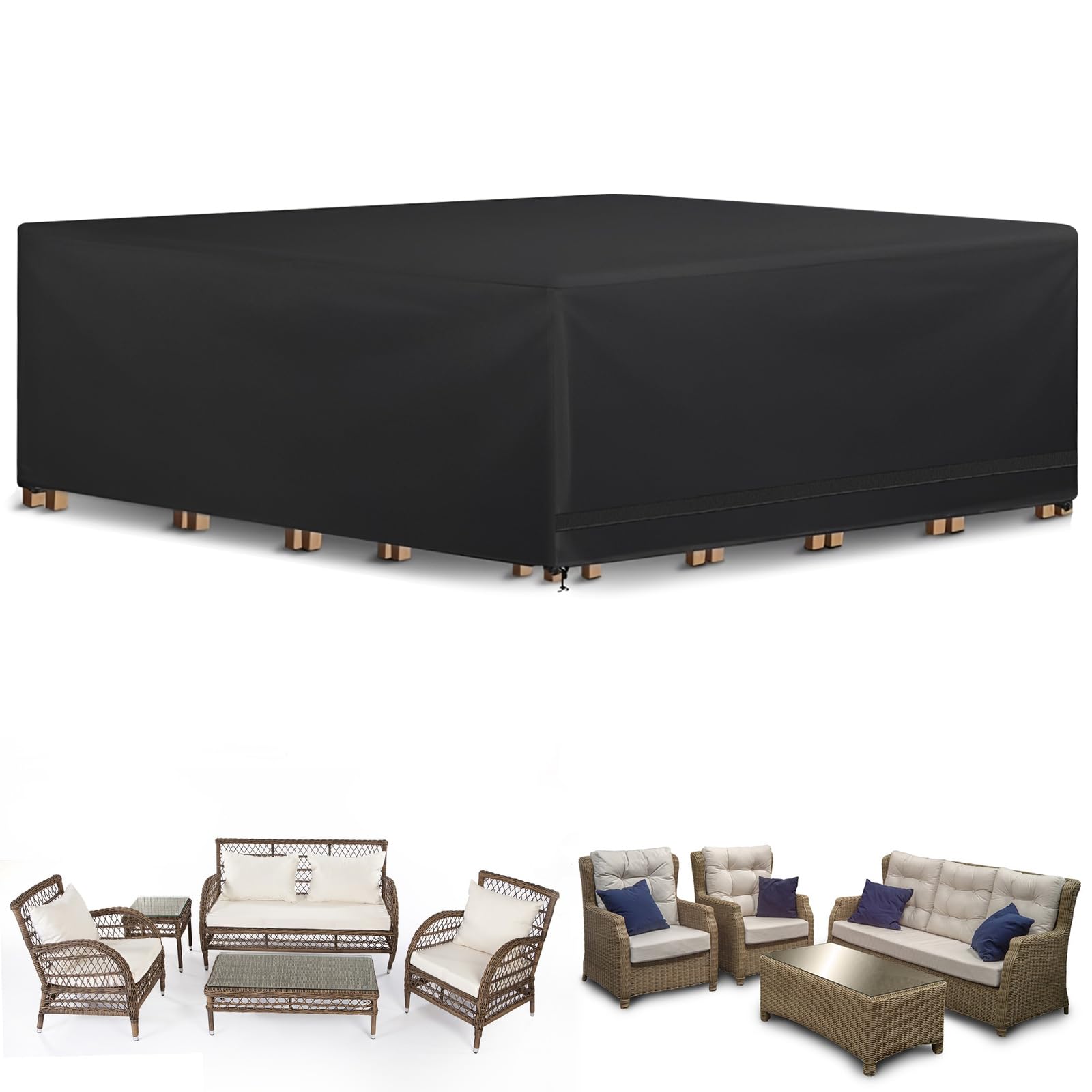 Ghligna Garden Furniture Covers Waterproof 250x250x90cm Outdoor
